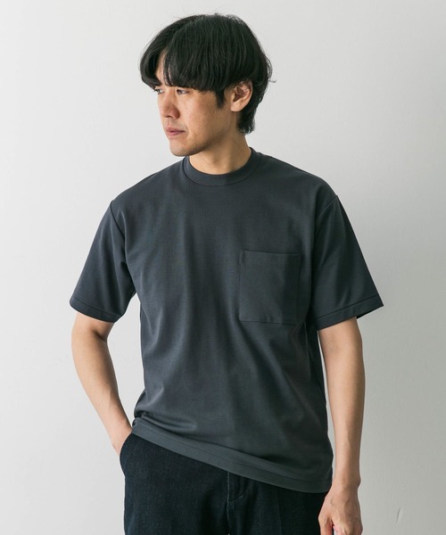 URBAN RESEARCH DOORS（アーバンリサーチドアーズ）の「『イージーケア』ポンチポケットショートスリーブTシャツ（Tシャツ/カットソー・メンズ・グレー/グリーン系その他/オレンジ/スミクロ/ホワイト・SMALL/MEDIUM/LARGE/X-LARGE）」の17枚目の写真