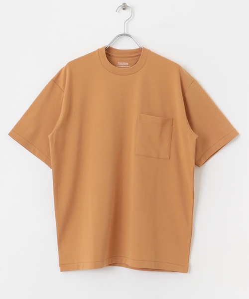 Tシャツ・カットソー BROWNBREATH SPREADING POCKET TEE ASH BJMMST017AS SPREADING POCKET TEE - ASH - Brownbreath Online Store