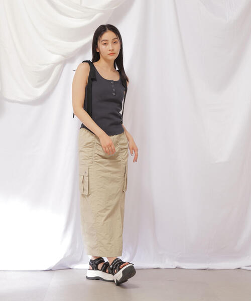 JILL by JILL STUART(ジルバイジルスチュアート)の「◇リボンデザインヘンリータンク(Tシャツ/カットソー・レディース・ホワイト系その他/グレー系その他・FREE)」の7枚目の写真