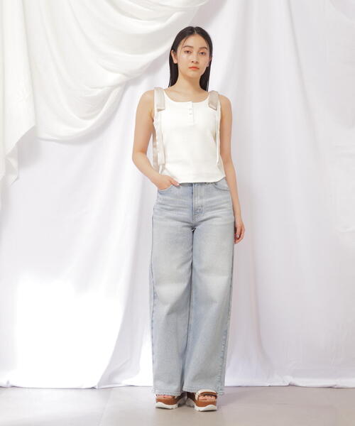 JILL by JILL STUART(ジルバイジルスチュアート)の「◇リボンデザインヘンリータンク(Tシャツ/カットソー・レディース・ホワイト系その他/グレー系その他・FREE)」の16枚目の写真