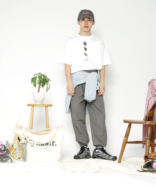 Seymour.(シーモア)の「"Here comes a pitch." T-SHIRT(Tシャツ/カットソー・メンズ・ホワイト/グレー・MEDIUM/X-LARGE/LARGE/X-SMALL)」の10枚目の写真