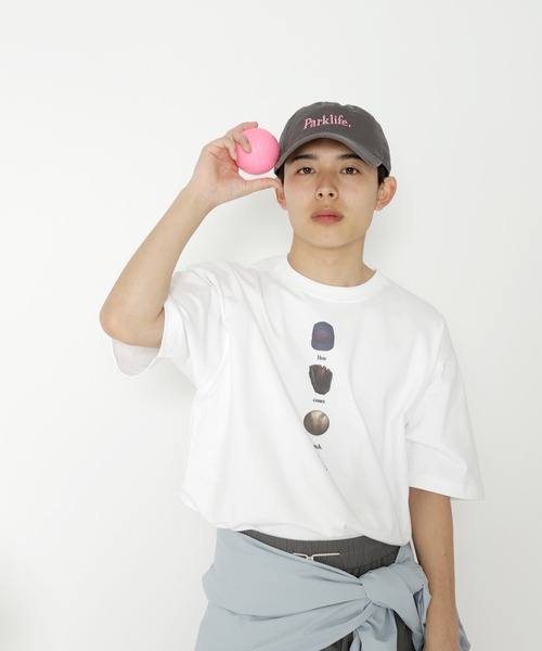 Seymour.(シーモア)の「"Here comes a pitch." T-SHIRT(Tシャツ/カットソー・メンズ・ホワイト/グレー・MEDIUM/X-LARGE/LARGE/X-SMALL)」の11枚目の写真