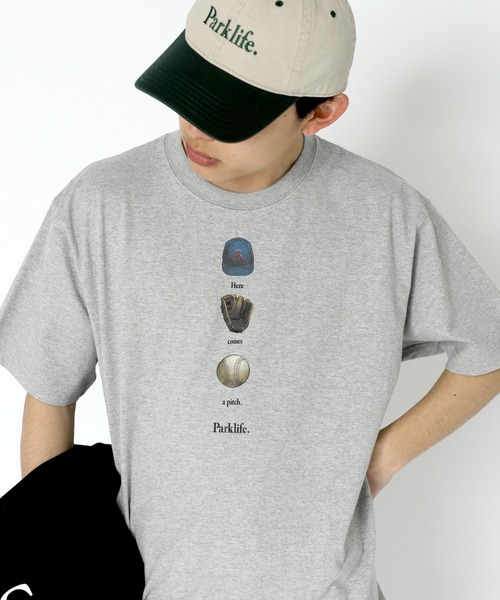 Seymour.(シーモア)の「"Here comes a pitch." T-SHIRT(Tシャツ/カットソー・メンズ・ホワイト/グレー・MEDIUM/X-LARGE/LARGE/X-SMALL)」の20枚目の写真