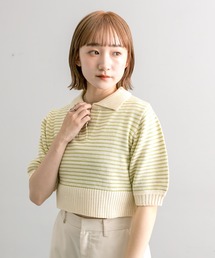 mline | 【4色展開】[mline]バックロゴボーダートップス(Tシャツ/カットソー)