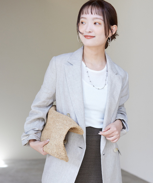 SLOBE IENA（スローブイエナ）の「《追加》SLOBE ニュアンスメタルビーズネックレス（ネックレス・レディース・シルバー・FREE）」の4枚目の写真