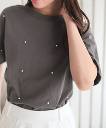パールorビジューTシャツ