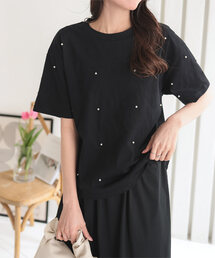 パールorビジューTシャツ