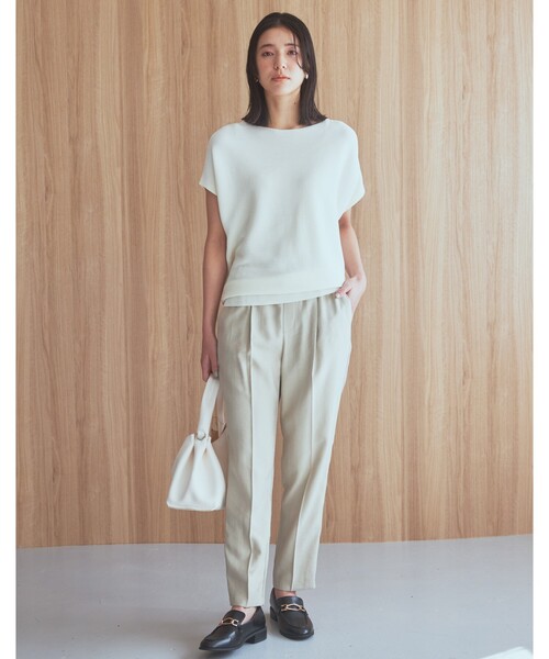 GIORGIO ARMANI パンツ（その他） ライトグレー系 4105024S0008 セール】【美脚に魅せる】モノフィラジョグテーパードパンツ