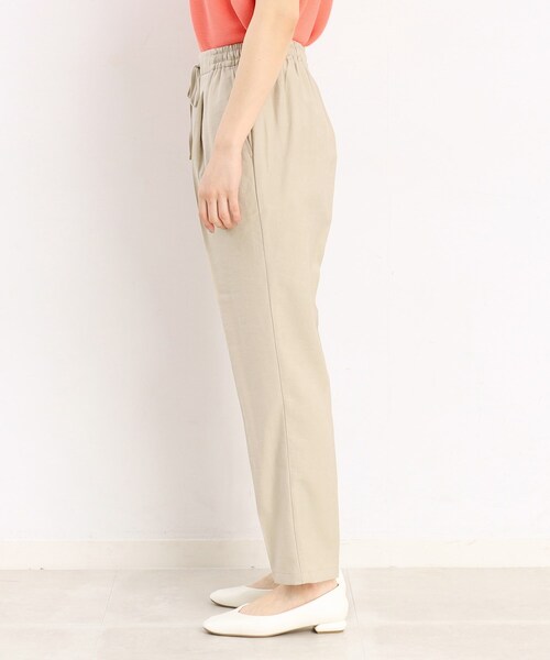 THE SHOP TK (ザ ショップ ティーケー )の「◆【美脚に魅せる】モノフィラジョグテーパードパンツ/洗濯機OK(その他パンツ・レディース・ベージュ/ブラック/ナチュラル/グリーン・14/13/12/10/11)」の9枚目の写真