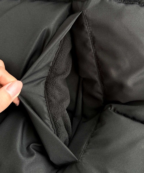 classicalelf（クラシカルエルフ）の「軽くて暖かい真冬の味方。中綿フェイクダウンオーバーサイズジャケット（ダウンジャケット/コート・レディース・ベージュ/ホワイト系その他/ブラック・LARGE/MEDIUM/SMALL/X-LARGE）」の10枚目の写真