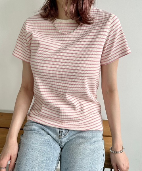 ボーダーリブTシャツ（Tシャツ/カットソー）｜DAIS-Y（デイジー