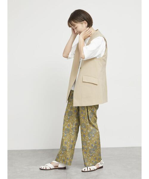 sm2rhythm(サマンサモスモスリズム)の「コットンナイロンセミワイドイージーパンツ(その他パンツ・レディース・ネイビー/ベージュ/グレー・F)」の9枚目の写真