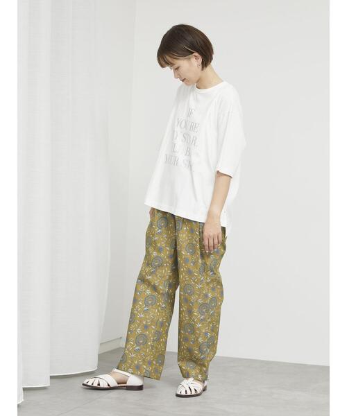 sm2rhythm(サマンサモスモスリズム)の「コットンナイロンセミワイドイージーパンツ(その他パンツ・レディース・ネイビー/ベージュ/グレー・F)」の12枚目の写真