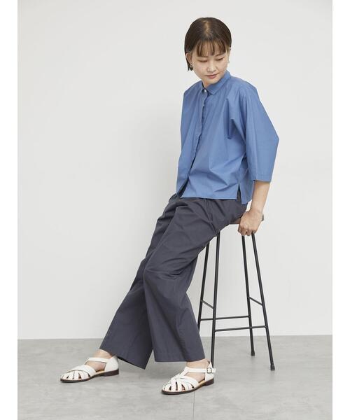 sm2rhythm(サマンサモスモスリズム)の「コットンナイロンセミワイドイージーパンツ(その他パンツ・レディース・ネイビー/ベージュ/グレー・F)」の21枚目の写真