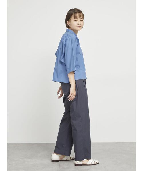 sm2rhythm(サマンサモスモスリズム)の「コットンナイロンセミワイドイージーパンツ(その他パンツ・レディース・ネイビー/ベージュ/グレー・F)」の22枚目の写真