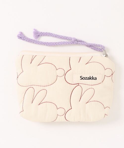 TONE SELECT GOODS（トーンセレクトグッズ）の「【float】うさぎ ラビット エンボス マルチポーチ(タッセル付き)（ポーチ・レディース・レッド/クリーム・FREE）」の10枚目の写真