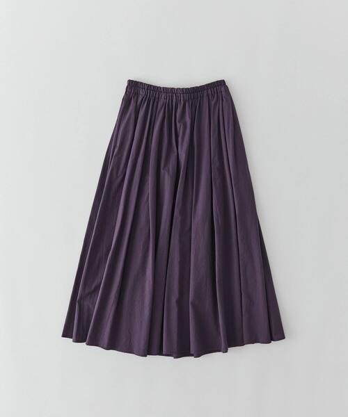 conges payes ADIEU TRISTESSE(コンジェ ペイエ アデュートリステス)の「綿ワッシャーフレアースカート(スカート・レディース・ストライプ/ネイビー/パープル・38)」の3枚目の写真