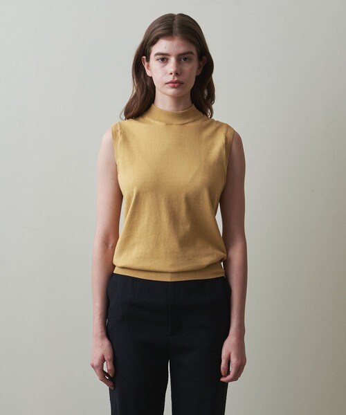 【美品】エブール シルク コットン ノースリーブ ニット 近年モデル 定番 人気 Sustainableタイセットノースリニットプルオーバー(ニット)｜トップス