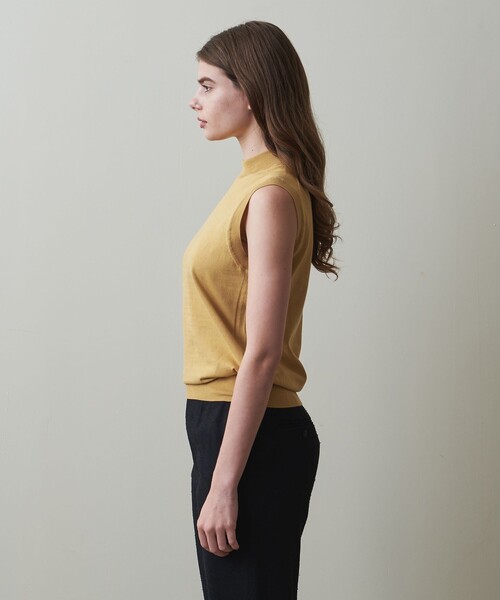 Steven Alan(スティーブンアラン)の「<Steven Alan>コットンシルク ノースリーブ ニット(ニット/セーター・レディース・マスタード/ブラック/ネイビー・FREE)」の8枚目の写真