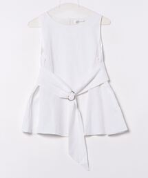 HARLEM ROUNGE（ハーレムラウンジ）の「【Harlem Rounge】ベルト付きフレアチュニック（Tシャツ/カットソー）」