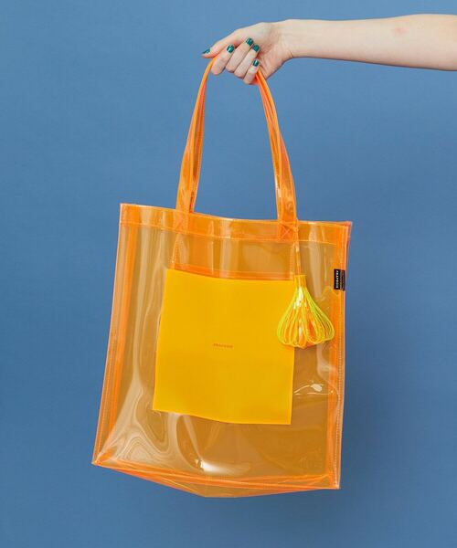 FRAPBOIS（フラボア）の「クリアロゴトート（トートバッグ・レディース・ブラック/オレンジ/グリーン・FREE）」の4枚目の写真