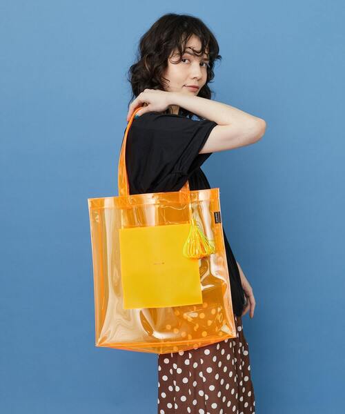 FRAPBOIS（フラボア）の「クリアロゴトート（トートバッグ・レディース・ブラック/オレンジ/グリーン・FREE）」の12枚目の写真