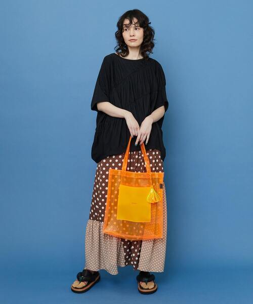 FRAPBOIS（フラボア）の「クリアロゴトート（トートバッグ・レディース・ブラック/オレンジ/グリーン・FREE）」の10枚目の写真