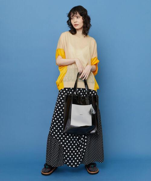 FRAPBOIS（フラボア）の「クリアロゴトート（トートバッグ・レディース・ブラック/オレンジ/グリーン・FREE）」の16枚目の写真