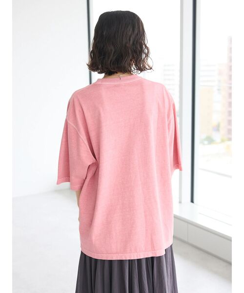 CRAFT STANDARD BOUTIQUE（クラフトスタンダードブティック）の「【ユニセックス】エンブレム刺繍ポケットTEE（Tシャツ/カットソー・レディース・ベージュ/ピンク/カーキ/オフホワイト/チャコールグレー/ブルー・M/L/XL）」の9枚目の写真