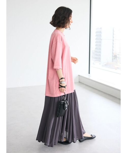 CRAFT STANDARD BOUTIQUE（クラフトスタンダードブティック）の「【ユニセックス】エンブレム刺繍ポケットTEE（Tシャツ/カットソー・レディース・ベージュ/ピンク/カーキ/オフホワイト/チャコールグレー/ブルー・M/L/XL）」の13枚目の写真