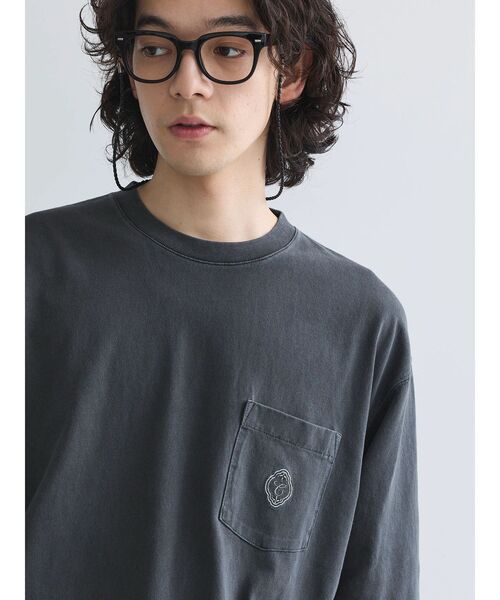 CRAFT STANDARD BOUTIQUE（クラフトスタンダードブティック）の「【ユニセックス】エンブレム刺繍ポケットTEE（Tシャツ/カットソー・レディース・ベージュ/ピンク/カーキ/オフホワイト/チャコールグレー/ブルー・M/L/XL）」の17枚目の写真