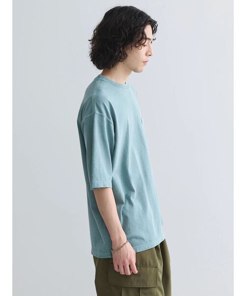 CRAFT STANDARD BOUTIQUE（クラフトスタンダードブティック）の「【ユニセックス】エンブレム刺繍ポケットTEE（Tシャツ/カットソー・レディース・ベージュ/ピンク/カーキ/オフホワイト/チャコールグレー/ブルー・M/L/XL）」の21枚目の写真