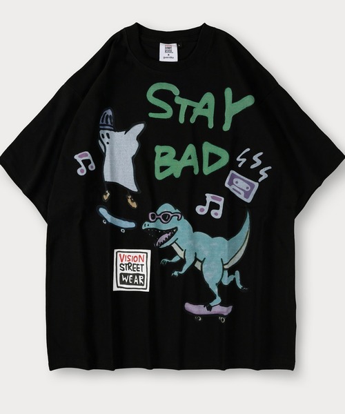 VISION STREET WEAR(ヴィジョンストリートウェア)の「【VISION STREET WEAR/ヴィジョンストリートウェア】guernika(ゲルニカ)コラボ 半袖Tシャツ バックプリント オーバーサイズ(Tシャツ/カットソー・メンズ・ホワイト/ブラック/レッド/ホワイト系その他/ブラック系その他/ホワイト系その他2/ブラック系その他2・M/L/XL)」の5枚目の写真