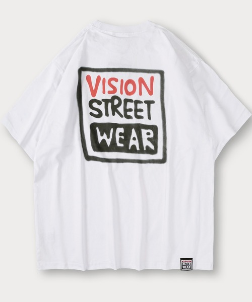 VISION STREET WEAR(ヴィジョンストリートウェア)の「【VISION STREET WEAR/ヴィジョンストリートウェア】guernika(ゲルニカ)コラボ 半袖Tシャツ バックプリント オーバーサイズ(Tシャツ/カットソー・メンズ・ホワイト/ブラック/レッド/ホワイト系その他/ブラック系その他/ホワイト系その他2/ブラック系その他2・M/L/XL)」の1枚目の写真