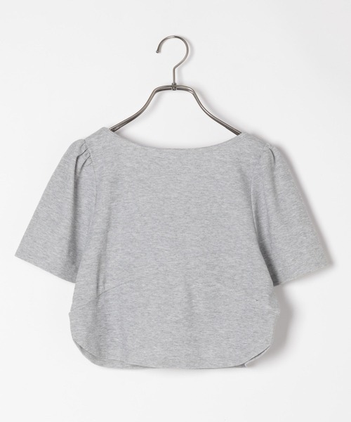 Heather(ヘザー)の「リボンラウンドカットソー 132699(Tシャツ/カットソー・レディース・ブラック/グレー/オフホワイト・FREE)」の8枚目の写真