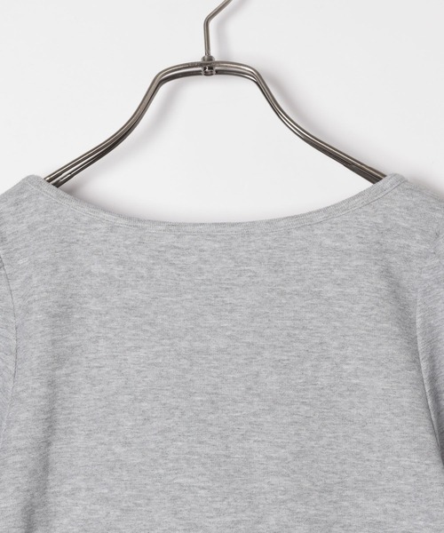 Heather(ヘザー)の「リボンラウンドカットソー 132699(Tシャツ/カットソー・レディース・ブラック/グレー/オフホワイト・FREE)」の7枚目の写真