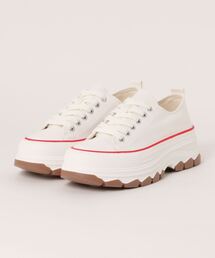 clear | キャンバス地厚底スニーカー≪2024SS新作≫(スニーカー)