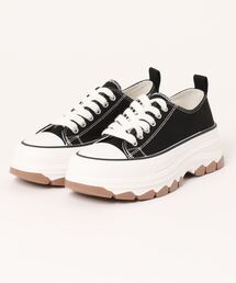 clear | キャンバス地厚底スニーカー≪2024SS新作≫(スニーカー)