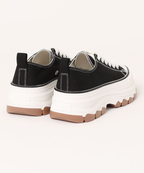 clear（クリア）の「キャンバス地厚底スニーカー≪2024AW≫（スニーカー・レディース・ブラック/サックスブルー/オフホワイト・M/L）」の4枚目の写真