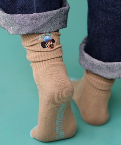 WellDone刺繍カラーソックス