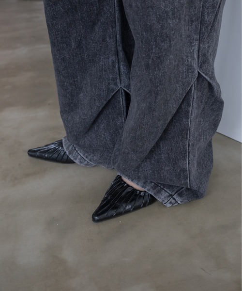 VACANCY（ヴァカンシー）の「デニムタックカーゴパンツ（デニムパンツ・レディース・ホワイト/ブラック/ブルー・SMALL/LARGE/MEDIUM）」の20枚目の写真