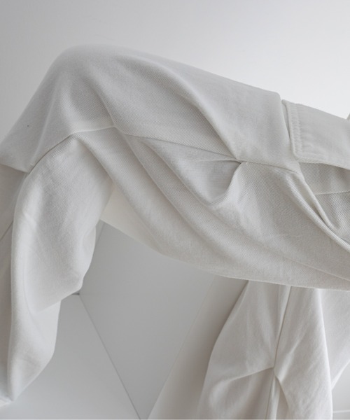 VACANCY（ヴァカンシー）の「デニムタックカーゴパンツ（デニムパンツ・レディース・ホワイト/ブラック/ブルー・SMALL/LARGE/MEDIUM）」の4枚目の写真