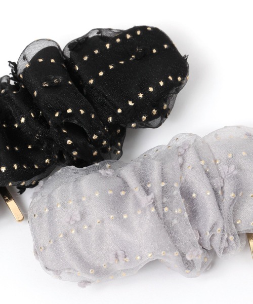 GLOBAL WORK(グローバルワーク)の「フワ柄パチパチヘアカフ/130516(ヘアピン・レディース・グレー系3/ホワイト系6/オフホワイト/グレー/ブラック/グリーン系8・ONE SIZE)」の10枚目の写真