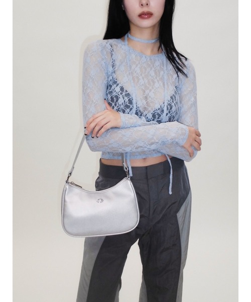 LAGUA GEM(ラグアジェム)の「METAL MOTIF バッグ(ショルダーバッグ・レディース・ホワイト/ブラック/シルバー・FREE)」の17枚目の写真