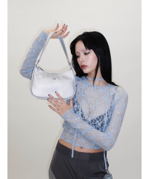 LAGUA GEM(ラグアジェム)の「METAL MOTIF バッグ(ショルダーバッグ・レディース・ホワイト/ブラック/シルバー・FREE)」の15枚目の写真