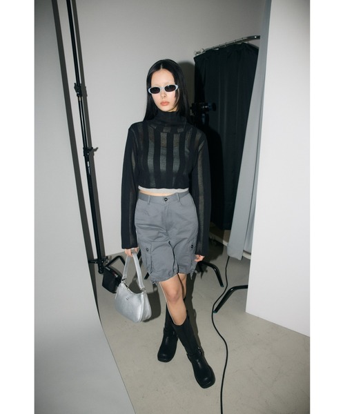 LAGUA GEM(ラグアジェム)の「METAL MOTIF バッグ(ショルダーバッグ・レディース・ホワイト/ブラック/シルバー・FREE)」の12枚目の写真