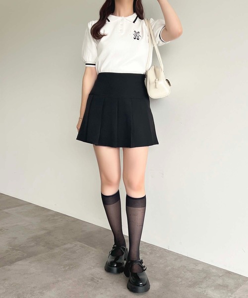 apres jour(アプレジュール)の「バレエ刺繍ポロニット【ZOZOTOWN限定アイテム】(ニット/セーター・レディース・ブラック系その他/オフホワイト/ネイビー/ブラック・フリー/X-LARGE)」の12枚目の写真