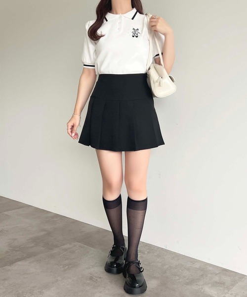 apres jour(アプレジュール)の「バレエ刺繍ポロニット【ZOZOTOWN限定アイテム】(ニット/セーター・レディース・ブラック系その他/オフホワイト/ネイビー/ブラック・フリー/X-LARGE)」の11枚目の写真