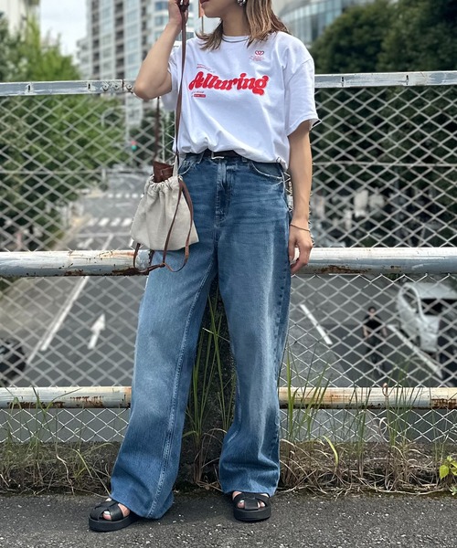 mi via loca(ミヴィアロカ)の「GILDAN ハート+Alluringロゴ半袖Tシャツ 【PT NO. MVL048 ※2A】(Tシャツ/カットソー・レディース・オフホワイト/ナチュラル/ブラック/サックスブルー・MEDIUM/LARGE)」の15枚目の写真