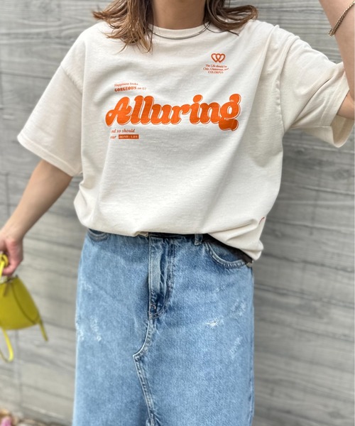 mi via loca(ミヴィアロカ)の「GILDAN ハート+Alluringロゴ半袖Tシャツ 【PT NO. MVL048 ※2A】(Tシャツ/カットソー・レディース・オフホワイト/ナチュラル/ブラック/サックスブルー・MEDIUM/LARGE)」の17枚目の写真
